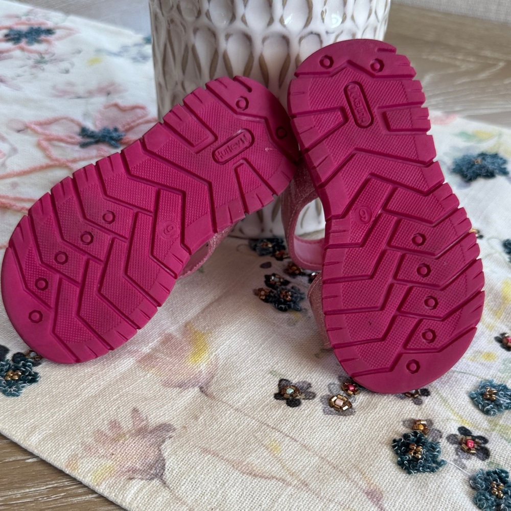 Hurley Kids Glittery Pink Sandals - Picture 2 of 3